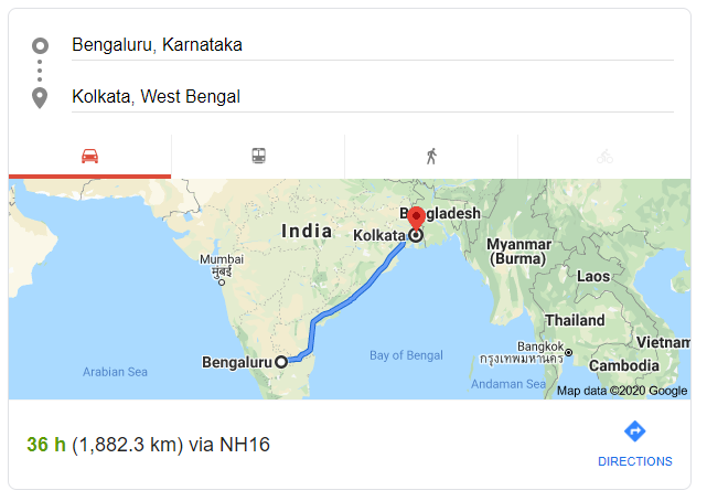 Bangalore To Kolkata Distance By Road Bengaluru To Kolkata By Roadtrip | Rituparna Mukherjee